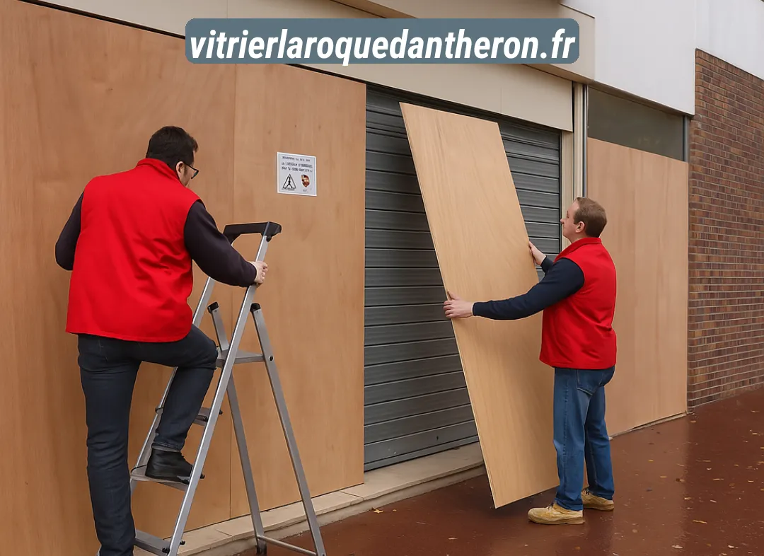 Mise en sécurité fermeture provisoire La Roque-d'Anthéron