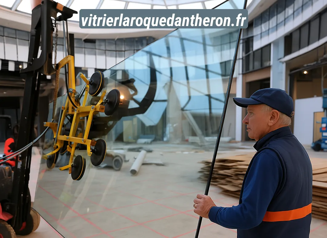 Remplacement de vitrine magasin La Roque-d'Anthéron